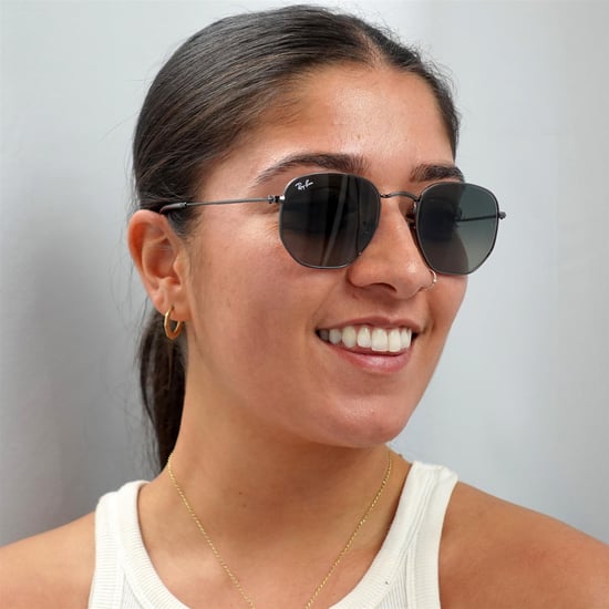 Ray-Ban Square Unisex Gunmetal Dark Grey Gradient Sonnenbrille - Image 5