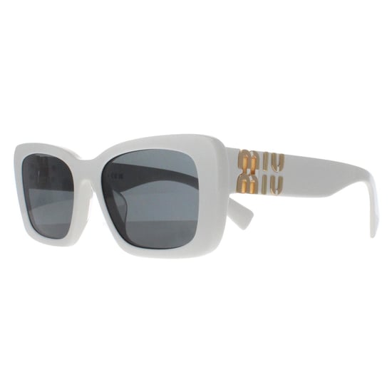 Miu Miu MU07YS 1425S0 weiÃŸ dunkelgrau Sonnenbrille - Image 2