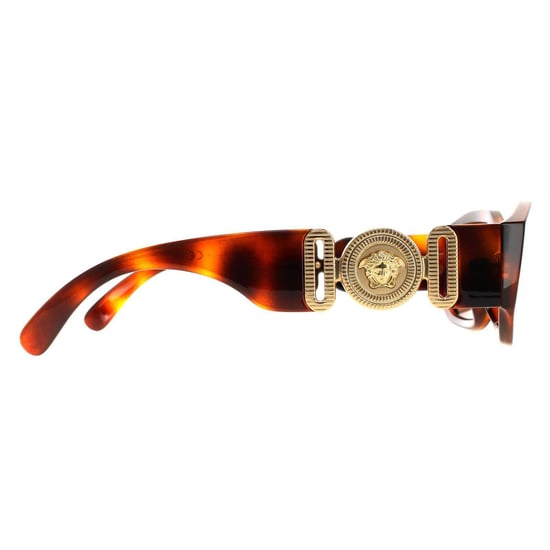Versace Rectangle Unisex Havanna Dunkelbraun VE4361 Sonnenbrille - Image 4