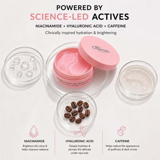 skinChemists Feuchtigkeitsspendende Anti-Aging-Augenmaske mit Hyaluronsäure-Hydrogel (20 Paar) - Image 2