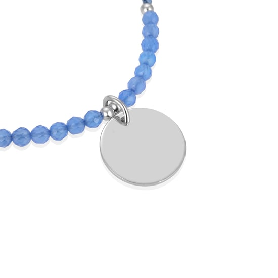 Luxenter mi sol-Armband aus 925er Sterlingsilber und blauem Achat mit rhodinierter Oberfläche - Image 5