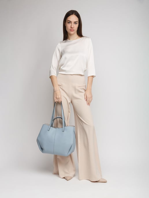 Giulia Monti Tote Bag Stahlblau - Image 5