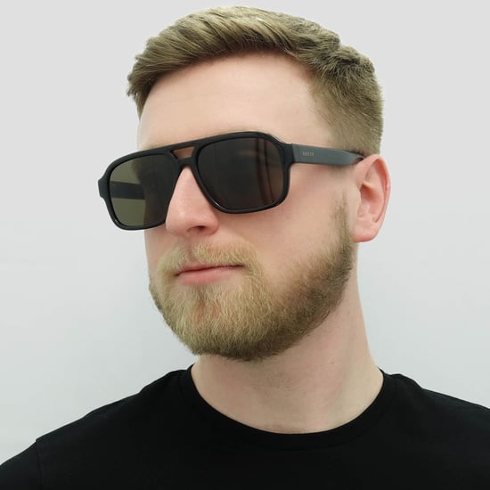 Gucci Aviator Herren Schwarz Braun Polarisiert GG1342S - Image 6