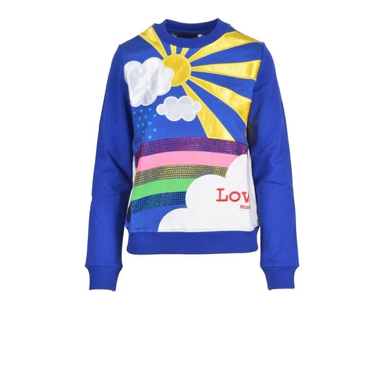 Regenbogen Applikation Crewneck Sweatshirt - Image 1