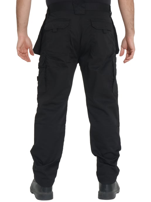 Kruze von Enzo | Herren Cargo Arbeitshose - Schwarz - Image 2