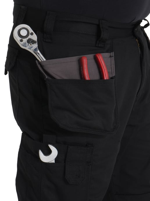 Kruze von Enzo | Herren Cargo Arbeitshose - Schwarz - Image 6