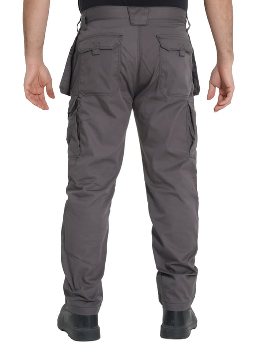Kruze von Enzo | Herren Cargo-Arbeitsjeans - Grau - Image 2
