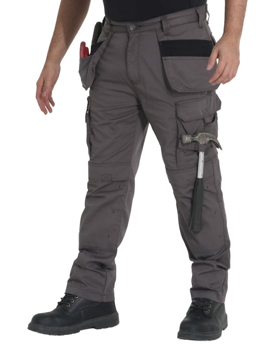 Kruze von Enzo | Herren Cargo-Arbeitsjeans - Grau - Image 4