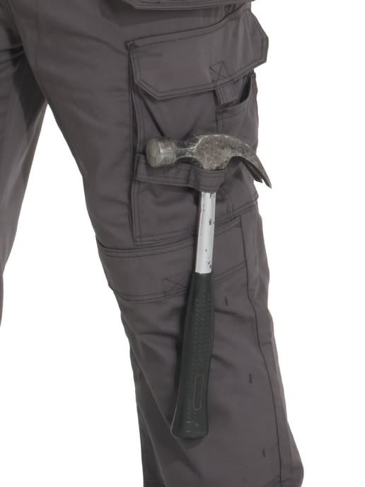 Kruze von Enzo | Herren Cargo-Arbeitsjeans - Grau - Image 5