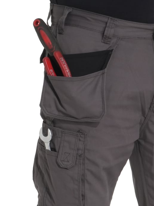 Kruze von Enzo | Herren Cargo-Arbeitsjeans - Grau - Image 6