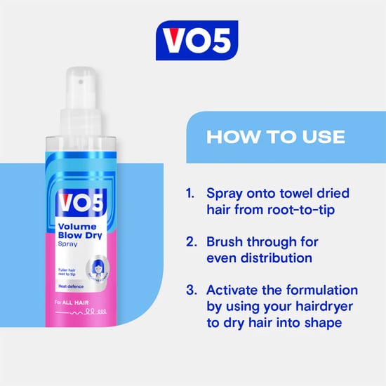 VO5 Full of Life Volume Blow Dry Spray For Perfect Fine Hair, 4x 200ml - Image 5