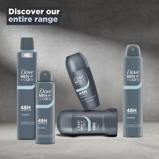 Dove Men+Care Roll-On Classic Antitranspirant-Deodorant 48H Schutz, 3x50ml - Image 6