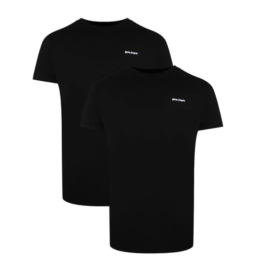 Palm Angels Zwei-Pack Klassische Logo Schwarze T-Shirts - Image 1