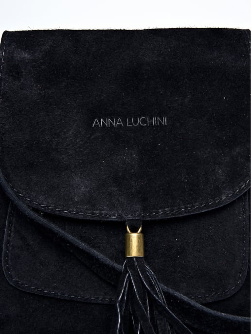 Anna Luchini Schwarz Rindsledertasche - Image 3