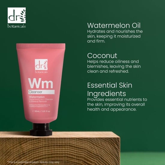 Dr. Botanicals Wassermelonen-Superfood-Anti-Aging-Reinigungsgel & Make-up-Entferner 2-in-1, 30 ml - Image 2