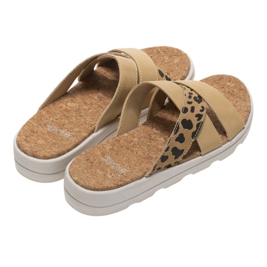 Regatta - "Cassie" Leopardenmuster Sandalen für Damen (Hellbraun) - Image 2