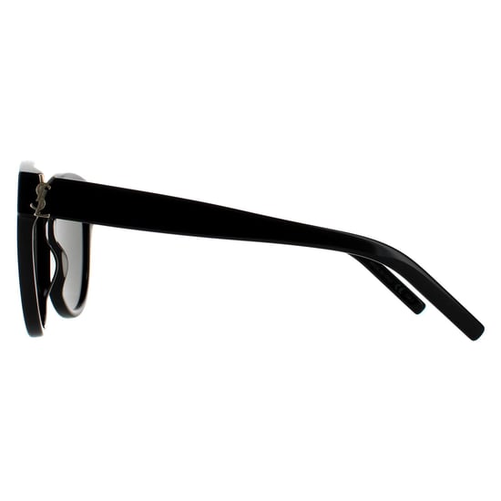 Saint Laurent Runde Frauen Schwarz Grau Sonnenbrille - Image 3