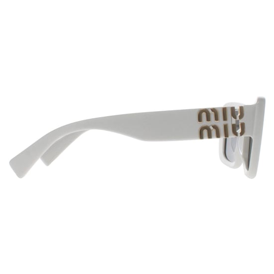 Miu Miu MU07YS 1425S0 weiÃŸ dunkelgrau Sonnenbrille - Image 4