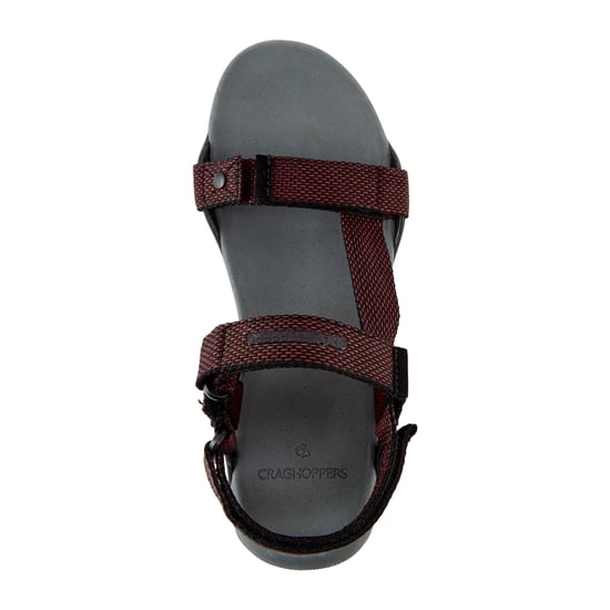 Craghoppers Herren Locke Sandalen (Dunkelgrau/Pompejanisch Rot) - Image 3