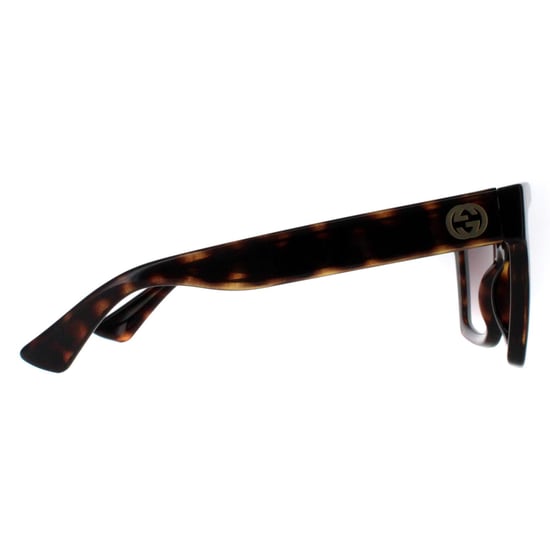Gucci Quadratische Damen Sonnenbrille Havanna Braun Verlauf GG1714S - Image 4