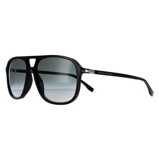 Hugo Boss Aviator Mens Shiny Schwarz Grau Gradient 90041091 - Image 2