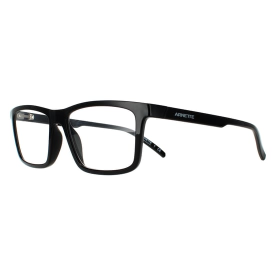 Arnette Rectangle Mens Shiny Black Clear Sonnenbrille - Image 2