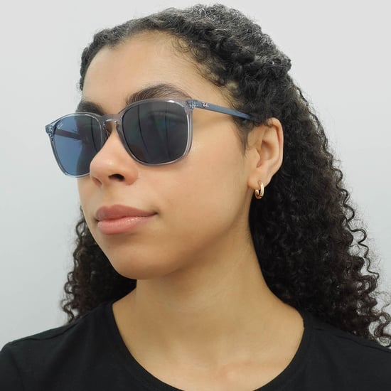 Ray-Ban Square Herren Sonnenbrille Transparent Blau mit blauen Verlauf - Image 6