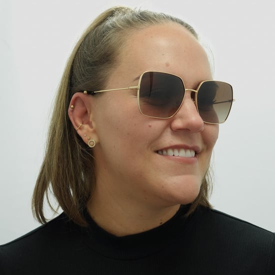 Dolce & Gabbana Square Womens Gold Dunkelbraun Gradient Sonnenbrille - Image 5