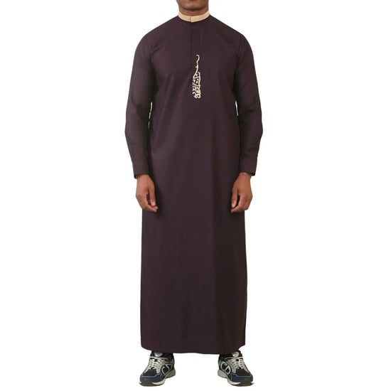 Lila Thobe für Herren, arabische saudi-arabische emiratische islamische Kleidung, Jubba-Robe - Image 1