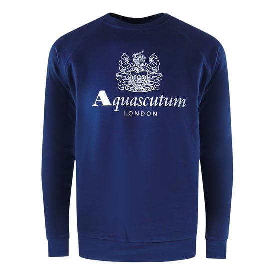 Aquascutum - Trainingshosen-set „old School" Mit Rundhalsausschnitt In Marineblau - Image 2