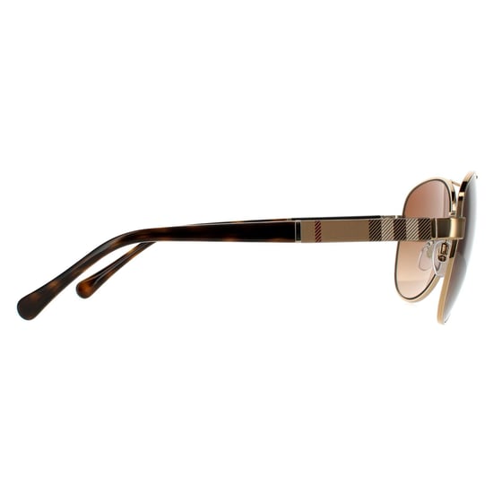 Burberry Aviator Damen Sonnenbrille Gold Braun Braun Verlauf - Image 4
