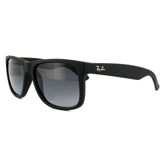 Ray-Ban Sonnenbrille Justin 4165 622/T3 Schwarzer Gummi Grau Gradient Polarisiert - Image 2