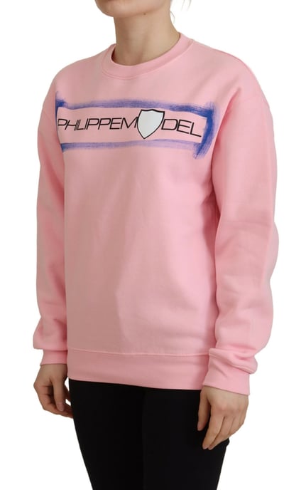 Rosa Rundhalsausschnitt Sweatshirt - Image 2