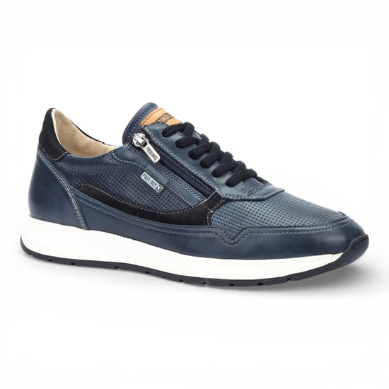 Pikolinos Herren-Sneaker aus blauem Leder, bequem und tragbar - Getafe - Image 3