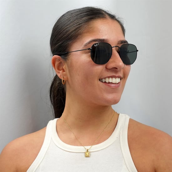 Ray-Ban Square Unisex poliert schwarz/grün polarisiert hexagonal RB3548N Sonnenbrille - Image 5