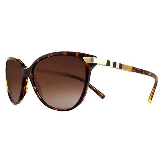 Burberry Lunettes De Soleil BE4216 300213 Sombre Havana Avec Dégradé Brun En Or - Image 2