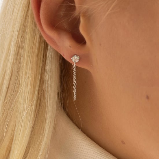 Luxenter Sterling Silber 925 Ohrringe mit rhodiniertem Brillant Zirkonia - Essential - Image 4