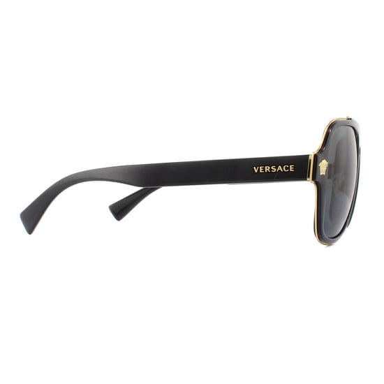 Versace Piloten Sonnenbrille Herren Schwarz Grau Polarisierend - Image 4