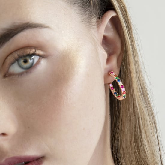 Luxenter Sterling Silber 925 Ohrringe mit mehrfarbigen Zirkonia in 18K Roségold - Vyamba - Image 4