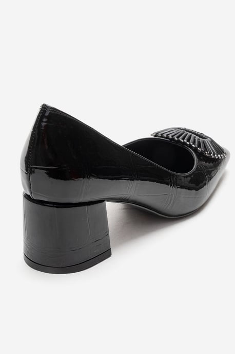 Velora Schnalle Eckige Zehenpartie Blockabsatz Pumps (Damen) - Image 5