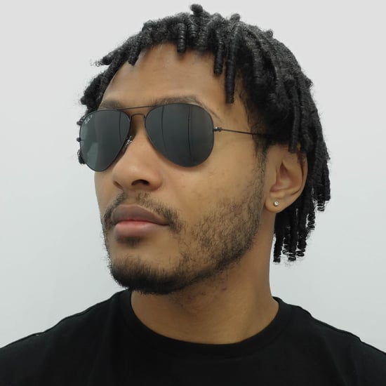 Ray-Ban Aviator Unisex poliert schwarz/schwarz polarisiert Aviator 3025 Sonnenbrille - Image 5