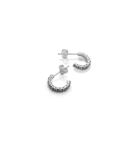 Luxenter Sterling Silber 925 Ohrringe mit rhodiniertem Brillant Zirkonia - Essential - Image 3