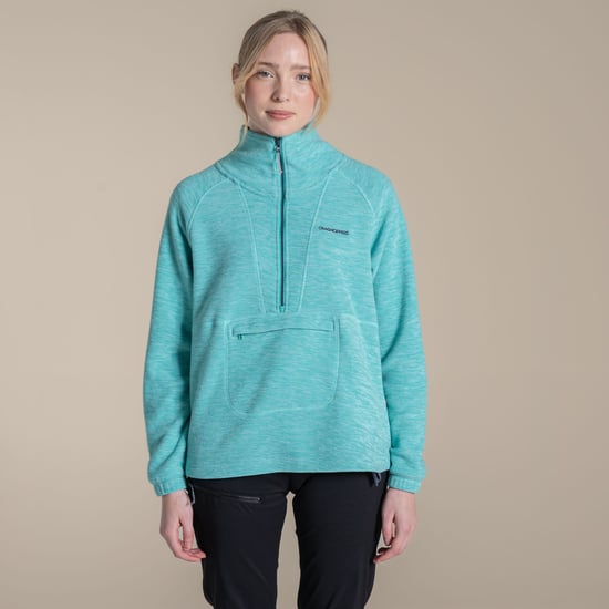 Craghoppers - "Esk II" Fleece-Oberteil für Damen, mit halbem Reißverschluss (Glasiger Aquamarin) - Image 1