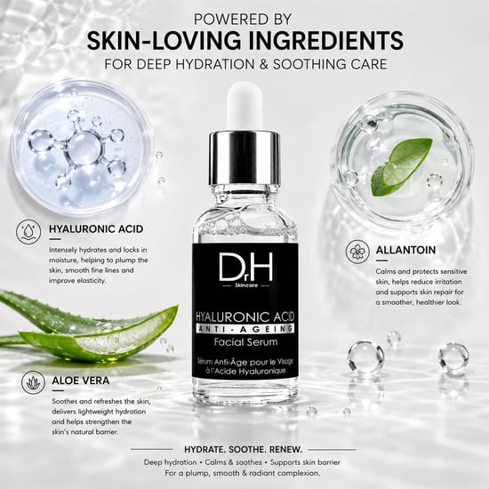 Dr H Anti-Ageing Hyaluronsäure-Gesichtsserum 30ml - Image 3