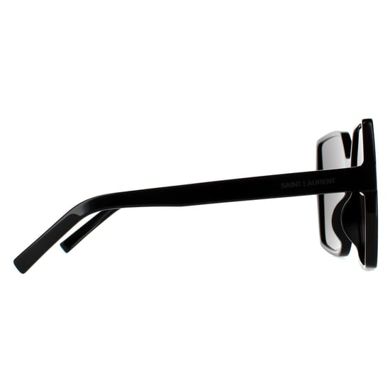 Saint Laurent Square Damen Schwarz Grau Sonnenbrille - Image 4