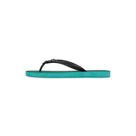 Silberne kleine Flip-Flops, Waldgrün - Image 2