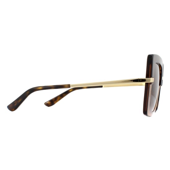 Dolce & Gabbana Sonnenbrille DG4373 325613 Top Havanna auf Transparent Braun Braun Gradient - Image 4