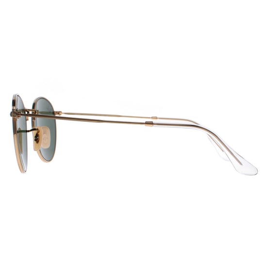 Ray-Ban Runde Unisex Gold Grün Sonnenbrille RB3447 Runde Metall - Image 3