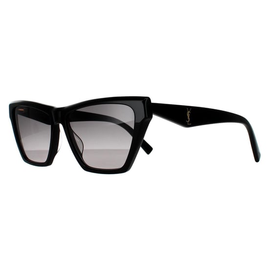 Saint Laurent Cat Eye Damen Schwarz Grau Gradient Sonnenbrille - Image 2