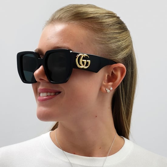 Gucci Square Damen Schwarz Grau Sonnenbrille - Image 6